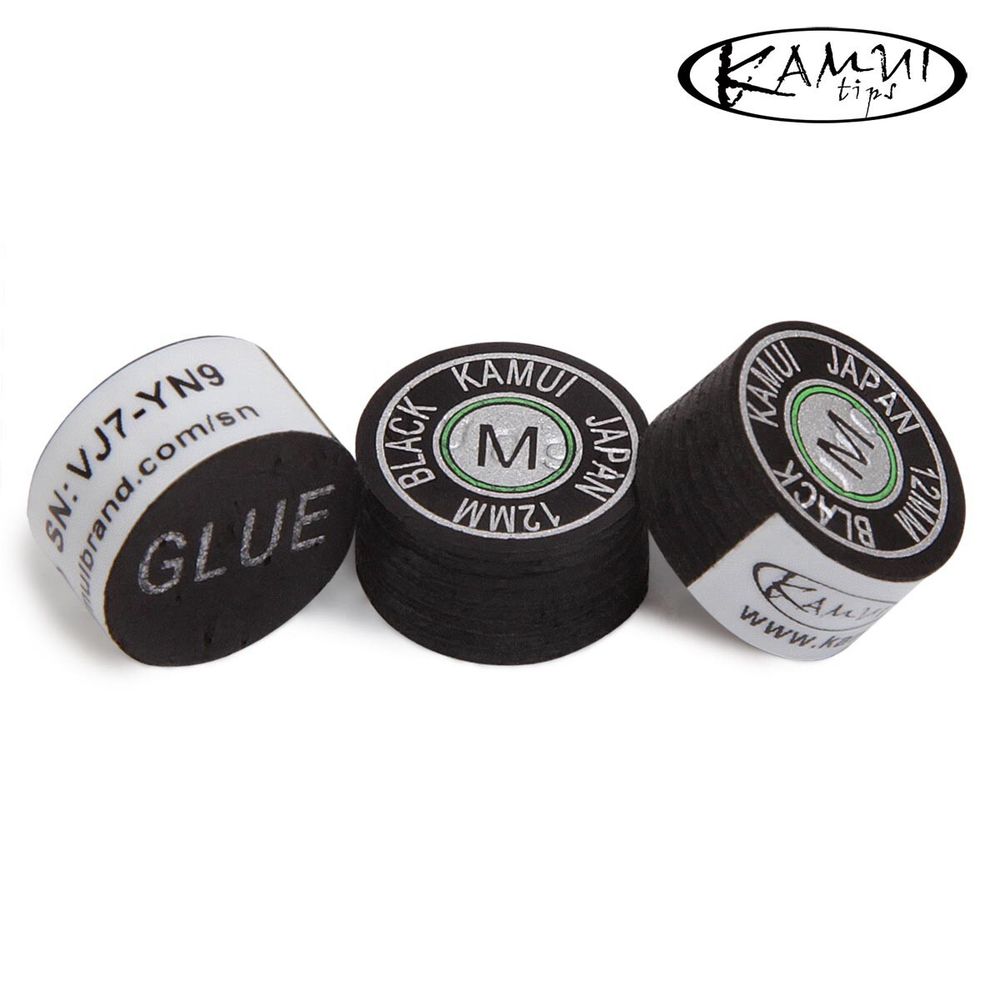 Наклейка для кия Kamui Black ø12мм Medium 1шт.