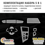 Changan UNI-V (2024) - комплект защитных матовых пленок 5 в 1. Пленка защитная ControlTek HYBRID со слоем TOP COAT. Толщина: 6 mil. (175 мкм.)
