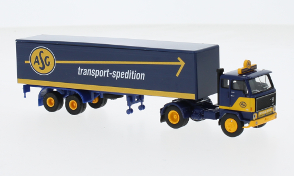 Грузовик Volvo F 89 фургон полуприцеп, ASG, 1972, 1:87