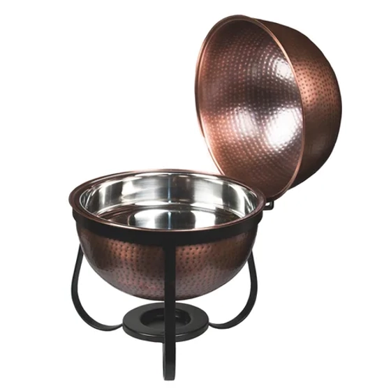 Чафиндиш (мармит) 7 л Antique круглый нерж. с покрытием на подставке P.L. Proff Cuisine