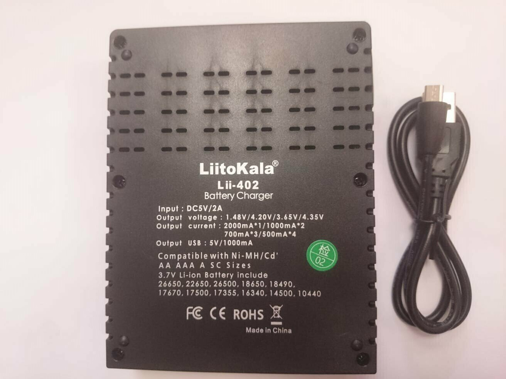 Зарядное устройство для аккумуляторов Liitokala 18650 Lii-402