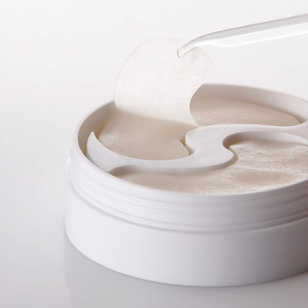 Укрепляющие тканевые патчи для глаз с бета-глюканом Petitfee B-Glucan Deep Firming Eye Mask 60 штук (30 пар).