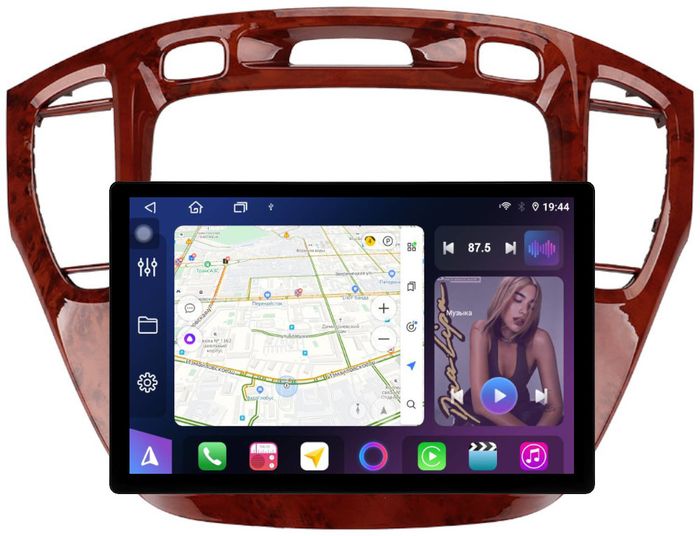 Магнитола для Toyota Highlander 1 XU20 / Kluger / 2000-2007 - FarCar BX877 монитор 13" 2K QLED на Android 13, Быстрая, CarPlay, 4G SIM-слот