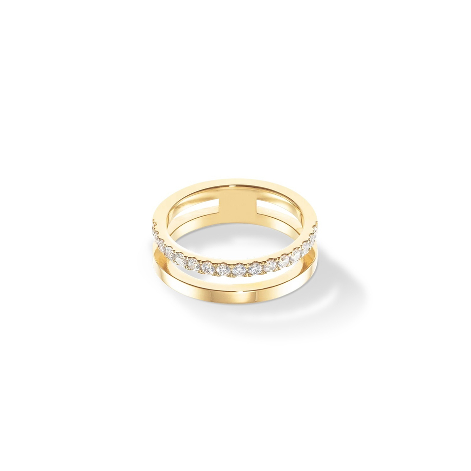 Кольцо Coeur de Lion Crystal-Gold 0136/40-1816 58 размер 18,5