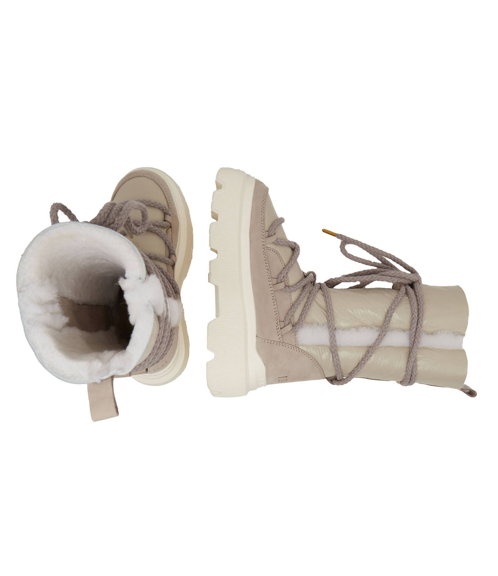 Кожаные угги endurance cozy INUIKII - бежевый(75102-144)