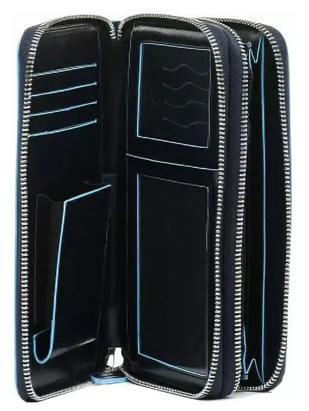 Мультипортмоне Piquadro Blue Square синий кожа (AS467B2/BLU2)