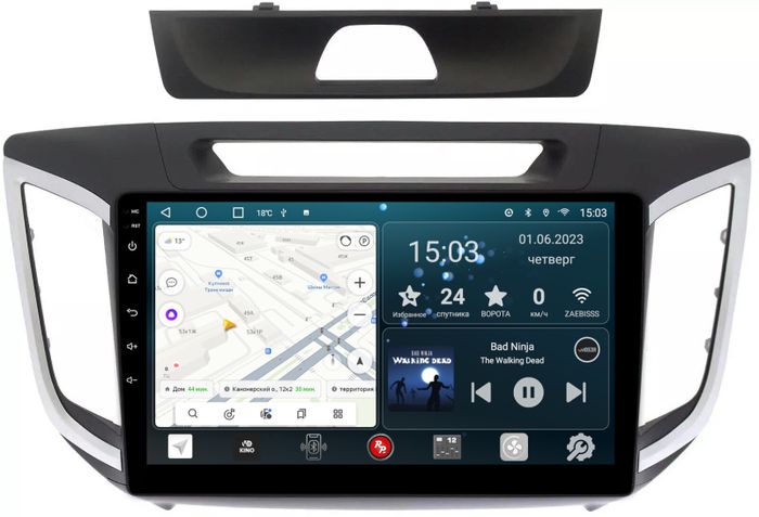 Магнитола для Hyundai Creta 2016-2021 - Redpower 025 Android 10, Быстрая, CarPlay, SIM-слот