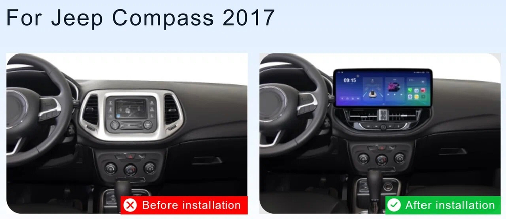 Установочный комплект для JEEP Compass 2016+ KUBERG GL-12055-FW