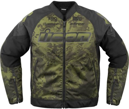 Купить Мотокуртка Текстильная Icon Overlord3 Magnacross Jacket / Зеленый