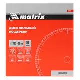 Пильный диск по дереву, 305 х 30 мм, 96 зубьев Matrix Professional — фото 4