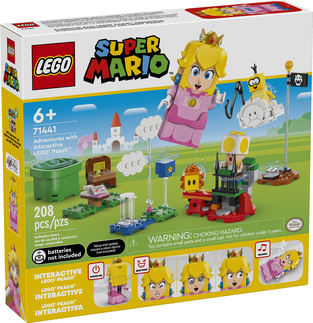 Конструктор Лего Супер Марио Приключения с принцессой Пич 71441 | LEGO Super Mario Adventures LEGO Peach 208 деталей 6+