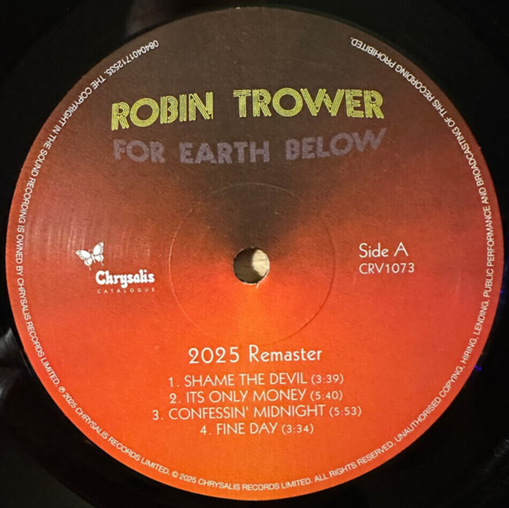 Robin Trower / For Earth Below (50th Anniversary Edition)(2LP)