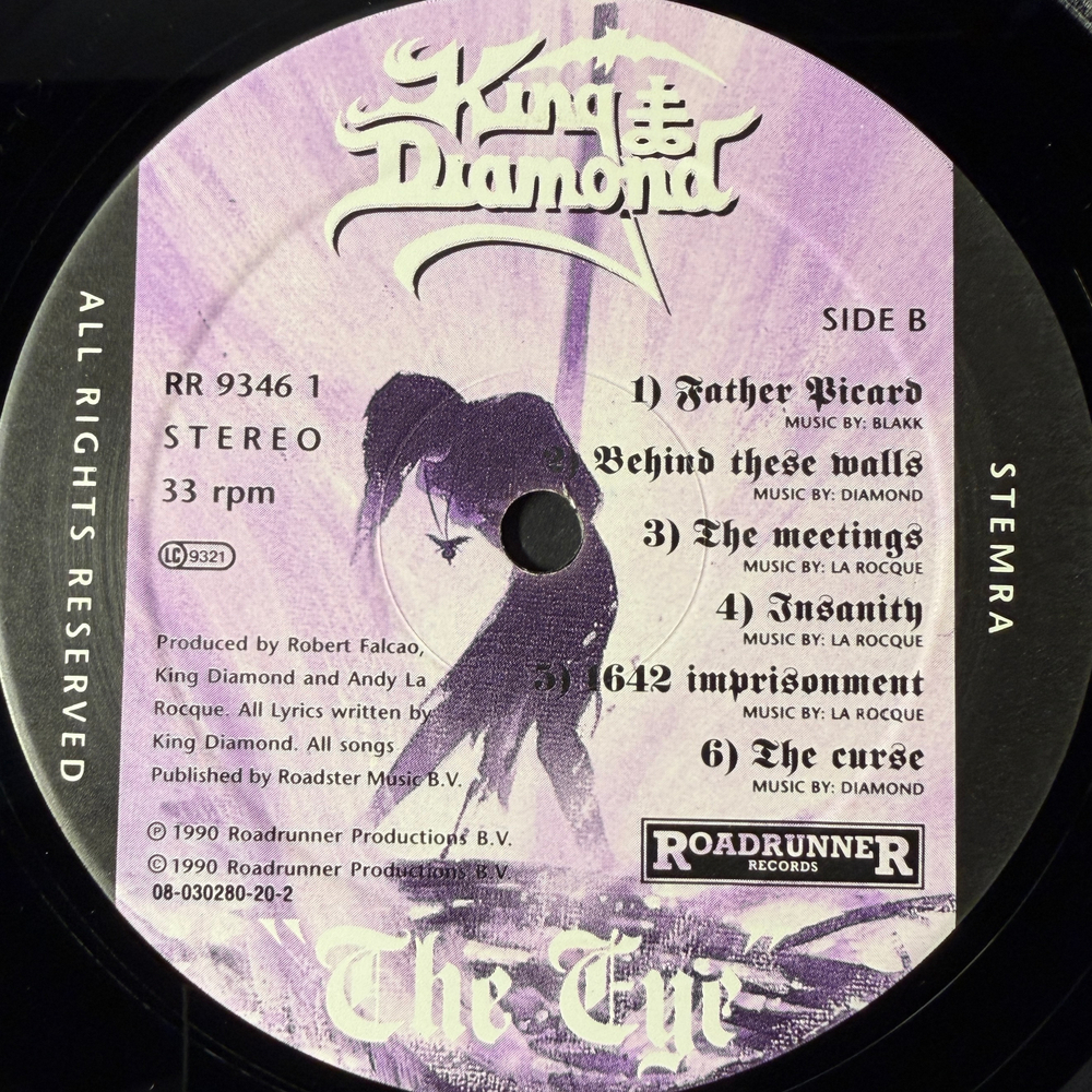 King Diamond ‎– The Eye (Европа 1990г.)