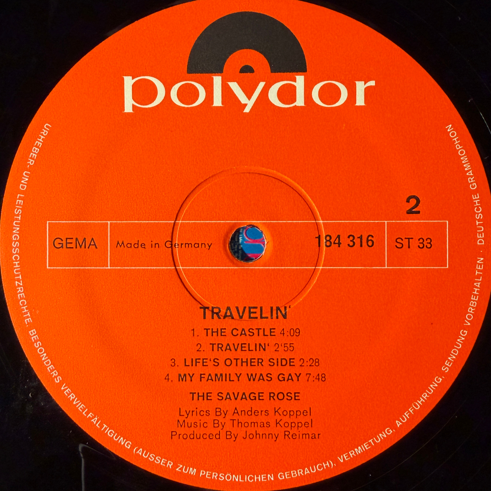 The Savage Rose – Travelin' (Германия 1969г.) Т