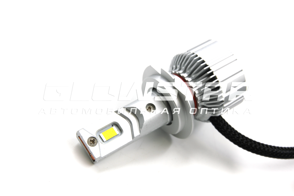 Светодиодные лампы H7 Sariti T6 с вентилятором, 12V, 45W, 5500K (комплект, 2шт)