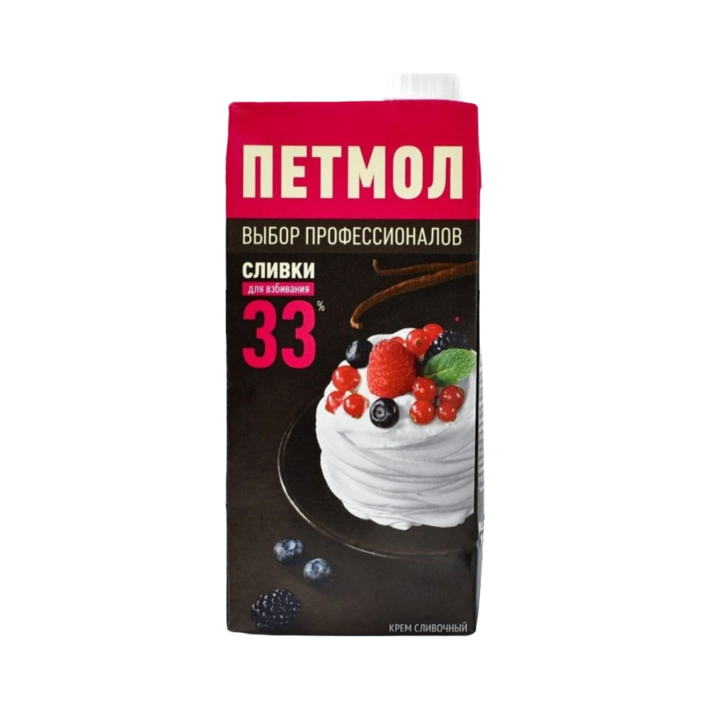 Сливки "Петмол" 33% 1000г