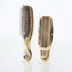 S-HEART-S Расческа Scalp Brush PREMIUM (золото с длинной ручкой)