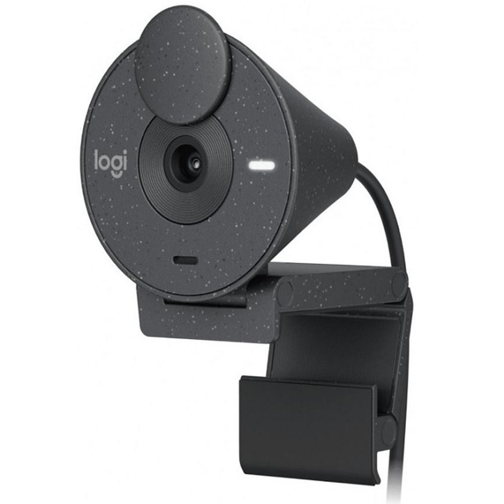 Web-камера Logitech Brio 300, 2MP, Full HD 1080P, шторка, графит (960-001438)