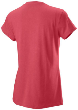Женская теннисная футболка Wilson W Script Tech Tee II - holly berry