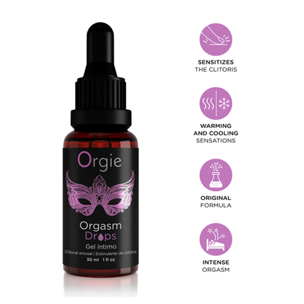 Возбуждающие капли для клитора ORGIE Orgasm Drops с согревающим эффектом, 30 мл