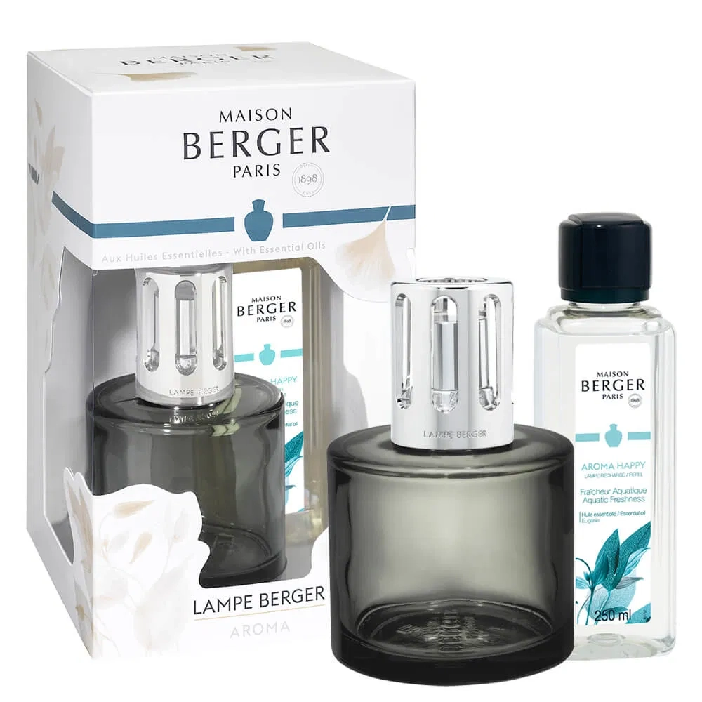 Maison Berger Paris Набор ароматической лампы серого цвета + ароматическое масло Aroma Happy EAN 3127290048134
