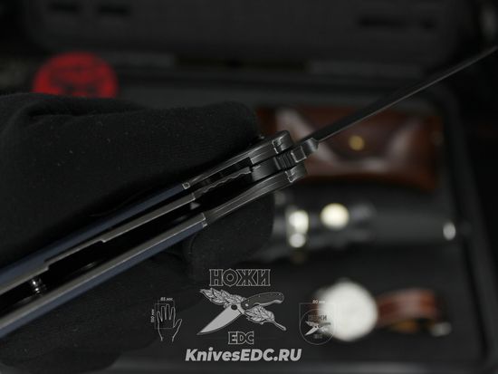 Складной нож Steelclaw Резервист сине-черные накладки c клинком из стали D2, рукоять G10