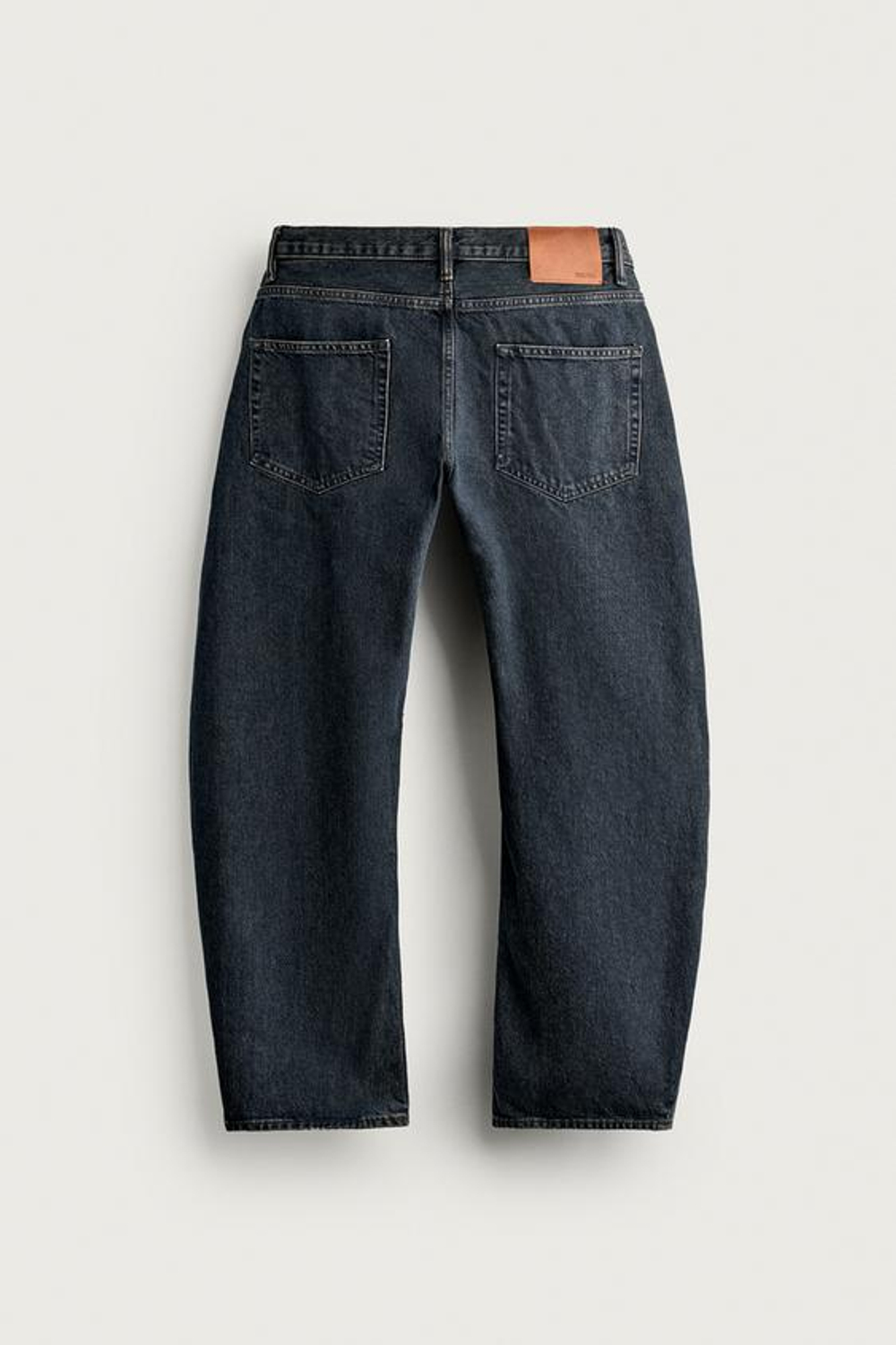 ZARA ДЖИНСЫ STRAIGHT BARREL, СИНИЙ