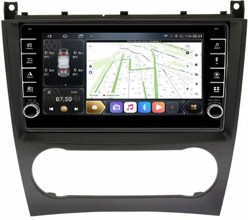 Магнитола для Mercedes-Benz G W463 2000-2006, C-класс W203 2000-2004 - Kuberg OL-9987 (кнопки и крутилки), Android 12, Быстрая, CarPlay, 4G SIM-слот