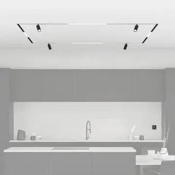 Комплект трековой системы 2м*2м для натяжных потолков SET SMART ZigBee 02 чёрный Smart One Denkirs