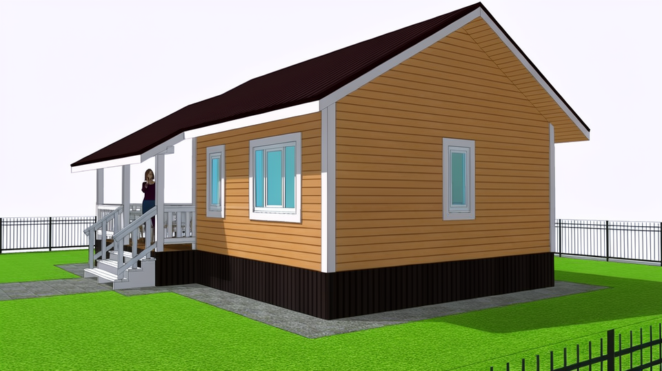 Каркас дома 7 x 10 м