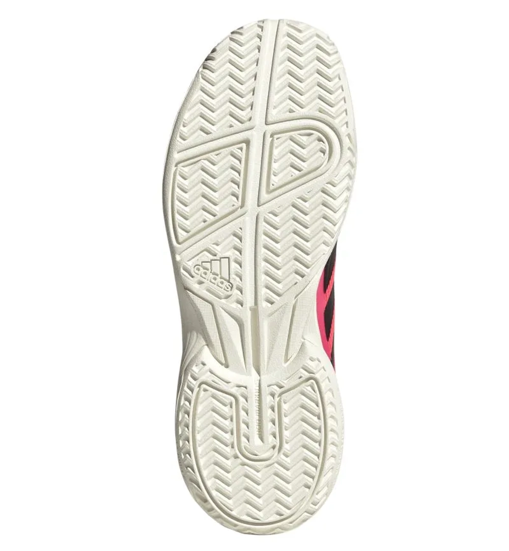 Детские кроссовки для падела Adidas Crazyquick K - solar turbo/core black/off white
