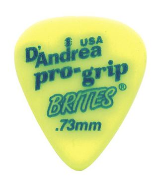 Медиатор 0.73мм D'Andrea ProGrip Brites