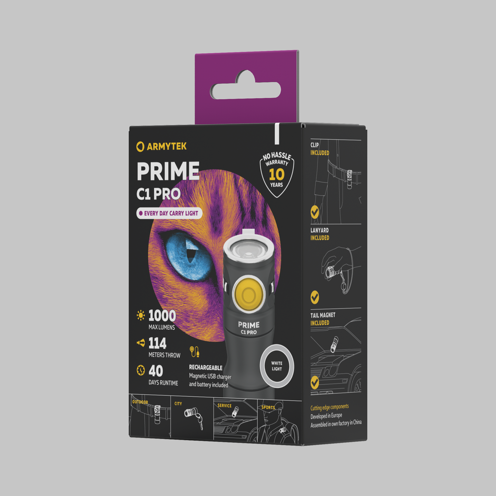 Фонарь Armytek Prime C1 Pro Magnet USB Warm