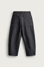 ДЖИНСЫ TAPERED WIDE FIT В ПОЛОСКУ — ZARA