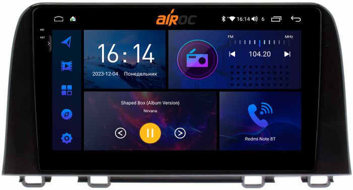Магнитола для Honda CR-V 2017+ - AIROC 2K RI-1914 Android 12, Быстрая, QLed+2K, CarPlay, SIM-слот