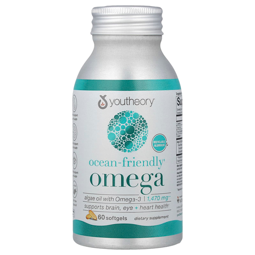 Youtheory, Ocean- Friendly Omega, 60 капсул (735 мг в 1 капсуле)