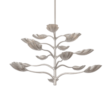 Corbett Ankara Chandelier, 122 cm, Textured Warm Silver Leaf
