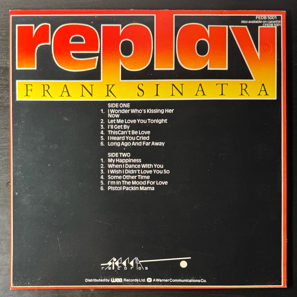 Frank Sinatra ‎– Replay Frank Sinatra (Англия)