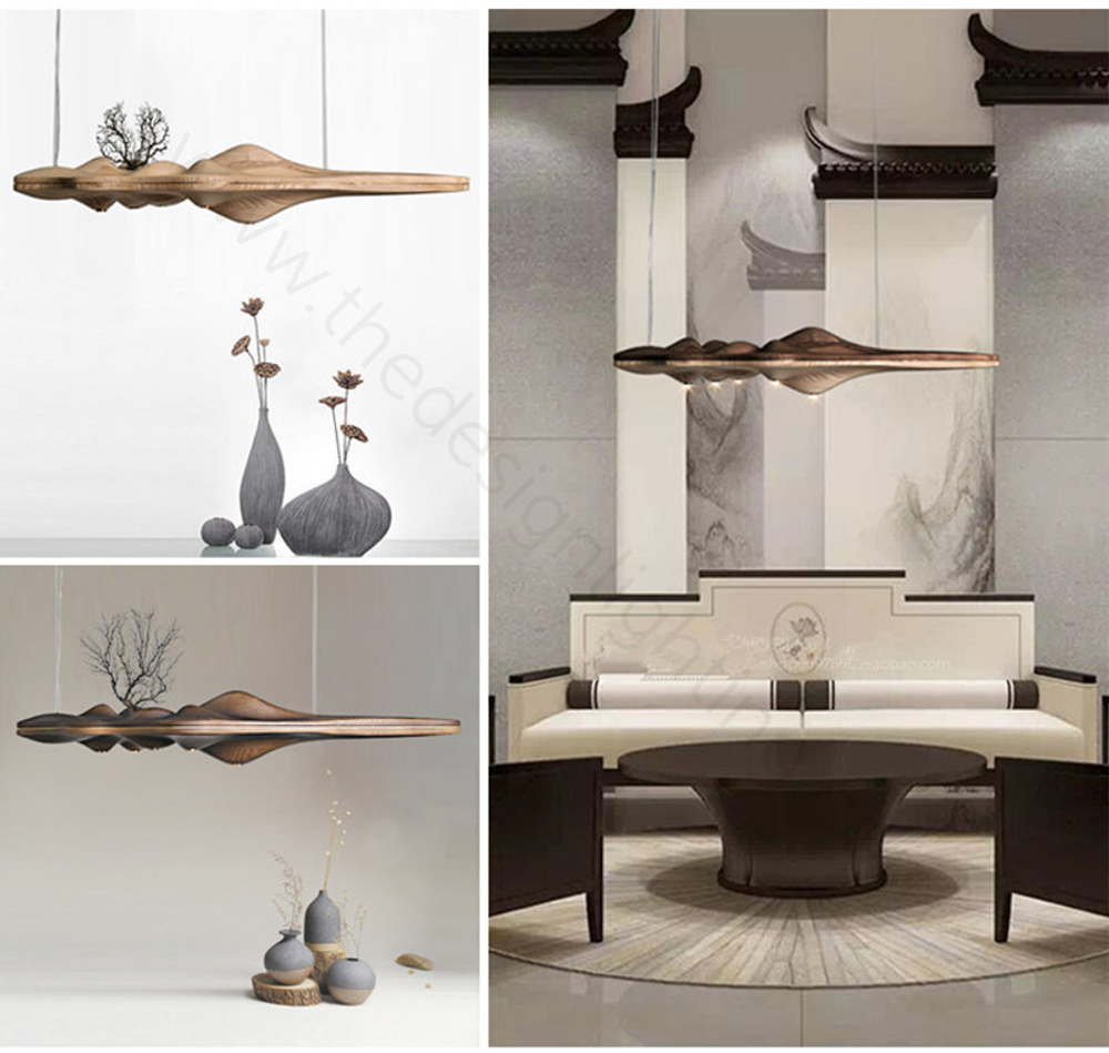 Pendant design lamp UFO  L80 (dark Wood)