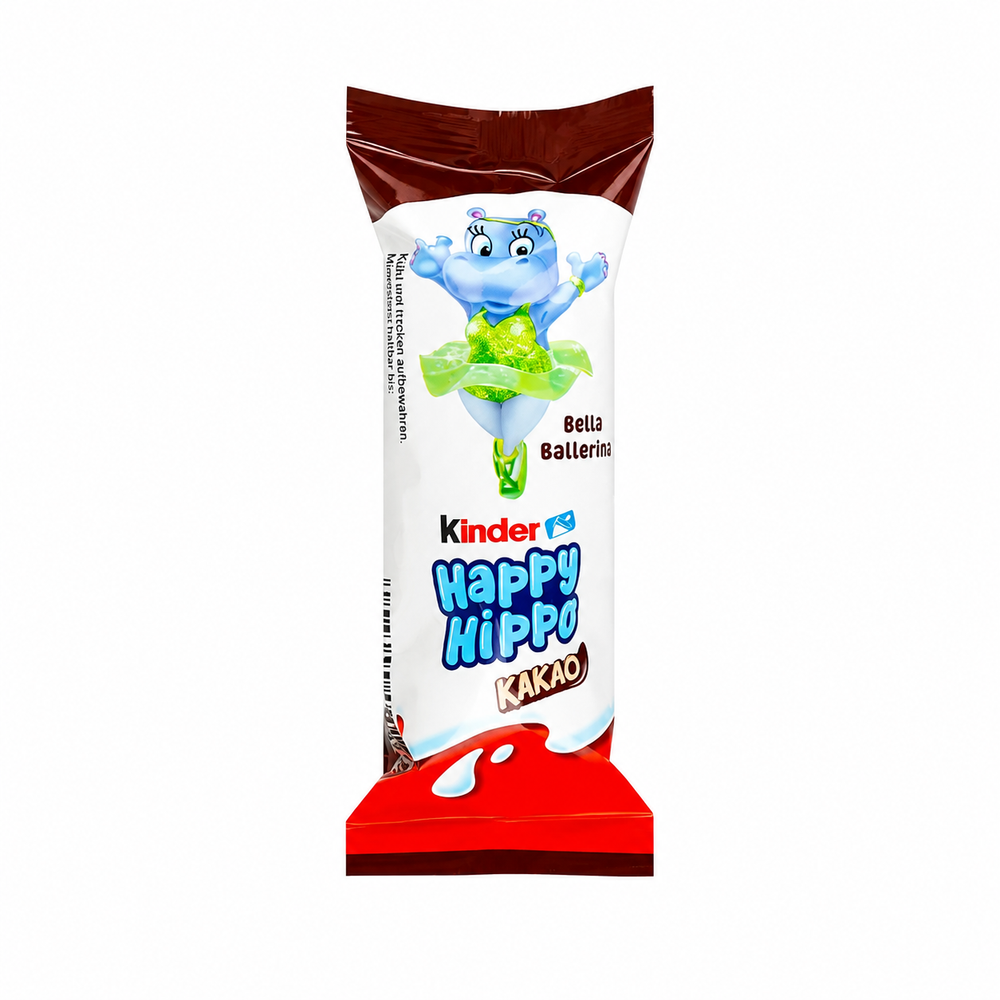 Kinder Happy Hippo вафельный батончик какао 20.7г