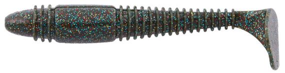 Виброхвосты съедобные LJ Pro Series TIOGA FAT 4.5in (11,4 см), цв. F08, 4 шт.
