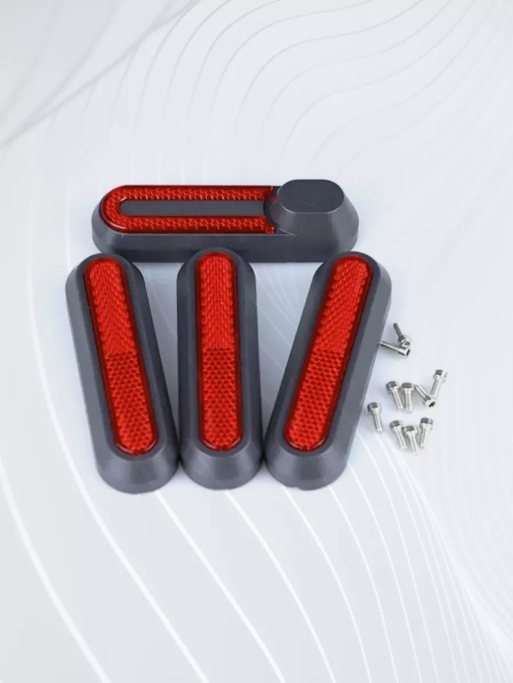 Накладки колес светоотражающие с катафотами для электросамоката Xiaomi