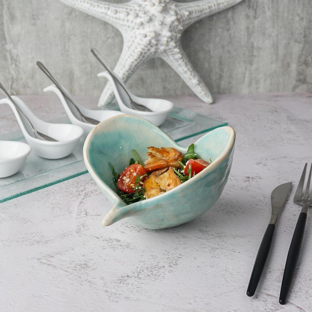 Салатник 125 мл 13*12,9 см h9 см емкость для закусок Sea Blue Shell Frutti di Mare P.L. [1]