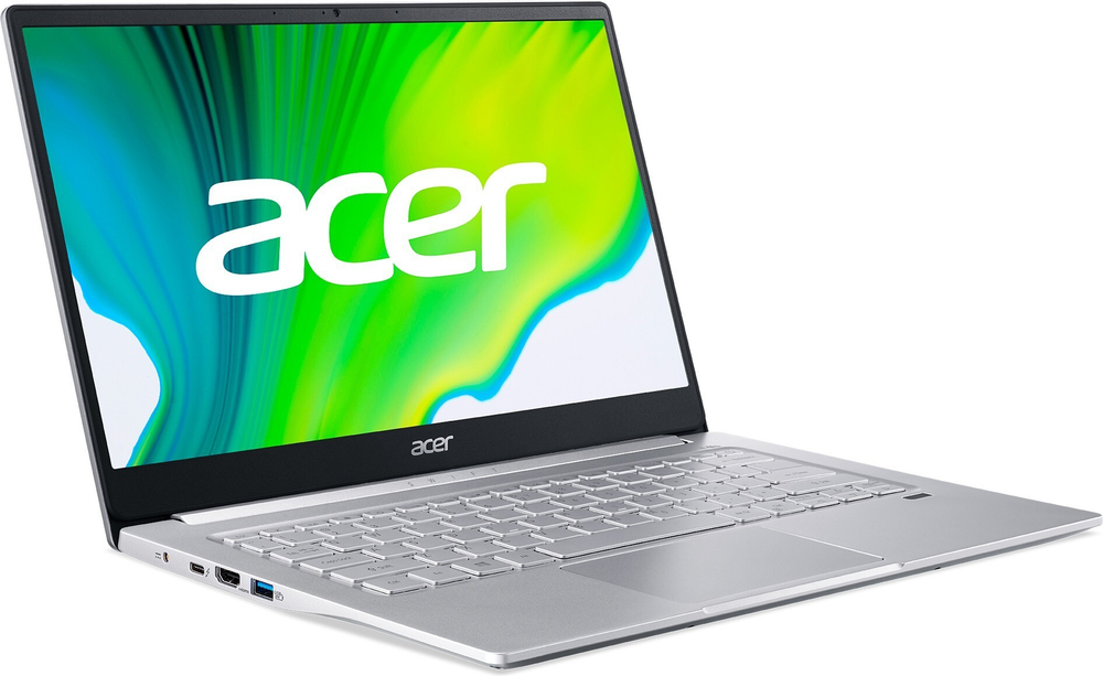 Ноутбук Acer Swift SF314-59-5414 14; 1920x1080 (Full HD), Intel Core i5 1135G7, 2400 МГц, 8 Гб DDR-4, 512 Гб SSD, Intel Iris Xe Graphics, Wi-Fi, Bluetooth, Cam, Eshell, серебристый