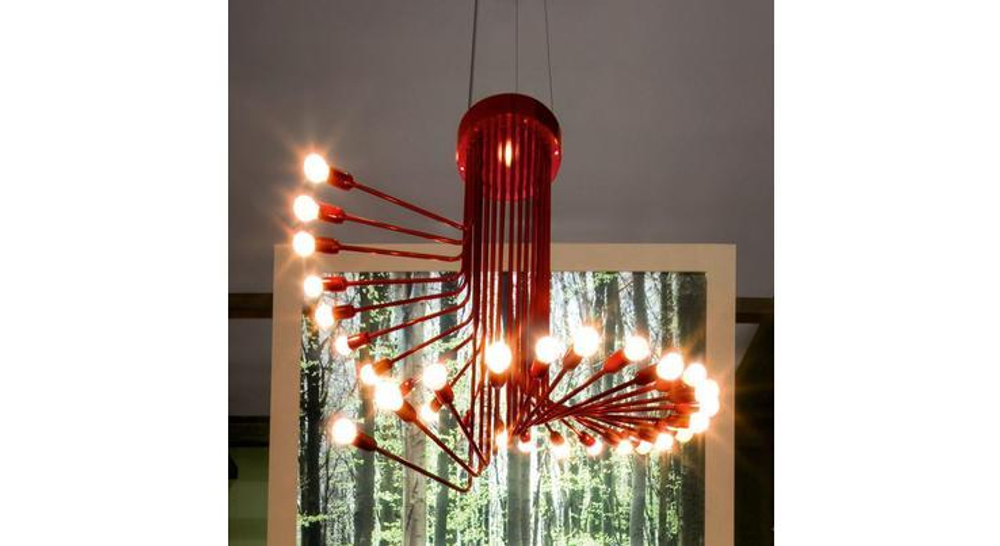 Italamp G_R10 Red — Потолочный подвесной светильник SPIRALE