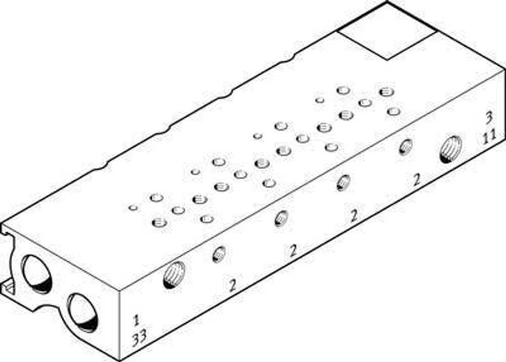 MHA1-PR6-3-M3-PI-PCB Плита для блочного монтажа MHA1-PR6-3-M3-PI-PCB Плита для блочного монтажа