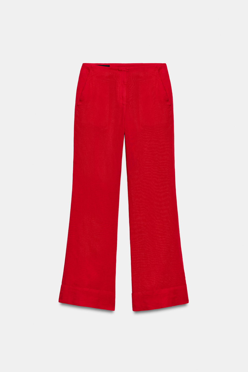 БРЮКИ ПРЯМОГО КРОЯ ИЗ СМЕСОВОГО ЛЬНА — ZARA