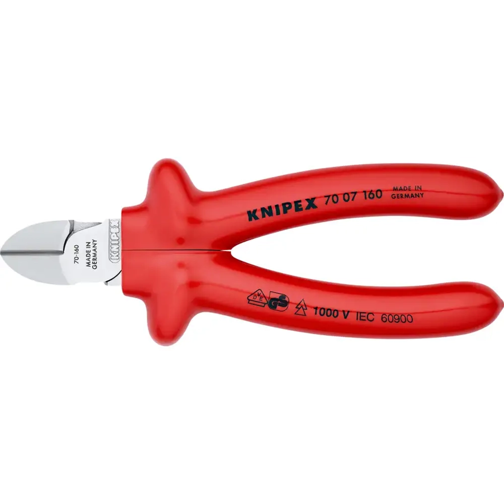 Кусачки боковые хромированные 160 мм Knipex 70 07 160