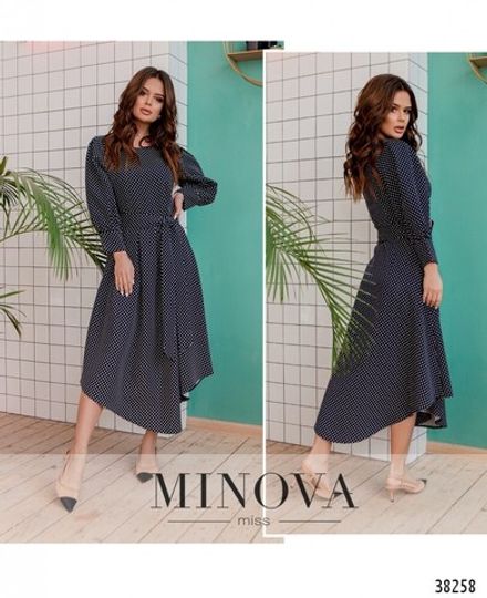Платье 3137-темно-синий Minova Фото 1