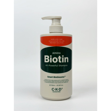 CKD Шампунь с аминокислотами и биотином - Amino Biotin all-powerful shampoo, 750 мл
